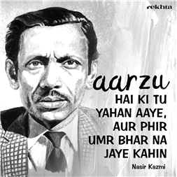 aarzuu hai ki tuu yahaa.n aa.e-Nasir Kazmi